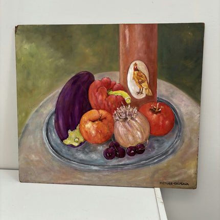 Elegant Still Life Oil Painting "Fruit Bowl" Authentic Artwork Holland Art Shop