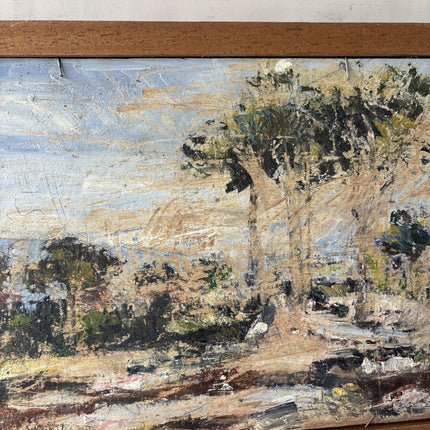 Handcrafted Landscape Oil Painting "Lone Tree" Detailed Small Art Holland Art Shop
