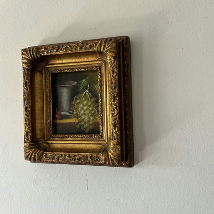 Elegant Still Life Oil Painting "Gilded Frame" Original Small Artwork Holland Art Shop