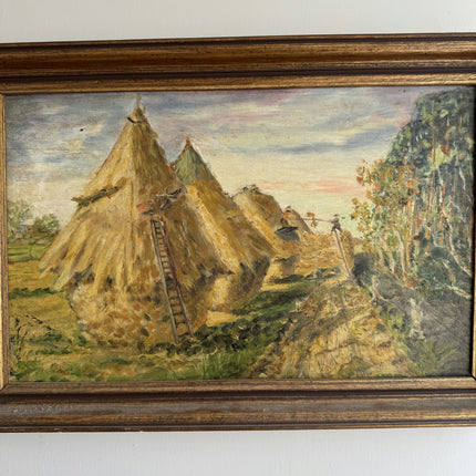 Expressive Scenery Oil Painting "Haystack Pile" Classic Art Holland Art Shop