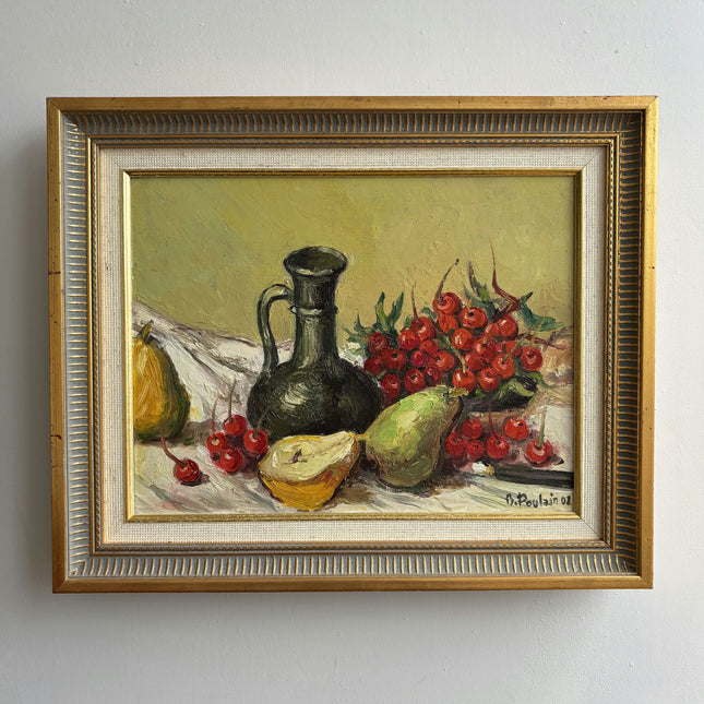 Classic Still Life Oil Painting "Green Pitcher" Refined Artwork Holland Art Shop