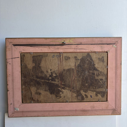 Elegant Seascape Oil Painting "Gilded Frame" Vintage Small Art Holland Art Shop