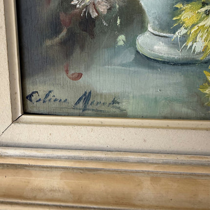 19th Century Oil Painting Floral Still Life "Flower Bouquet" Small Art Holland Art Shop
