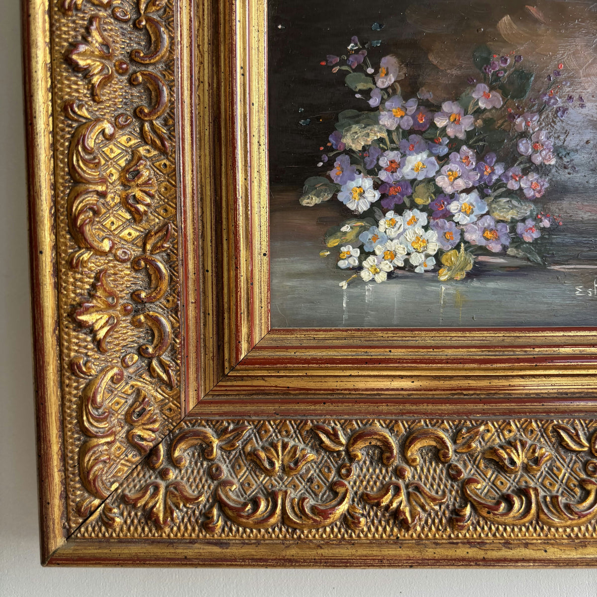 Vintage Still Life Oil Painting 