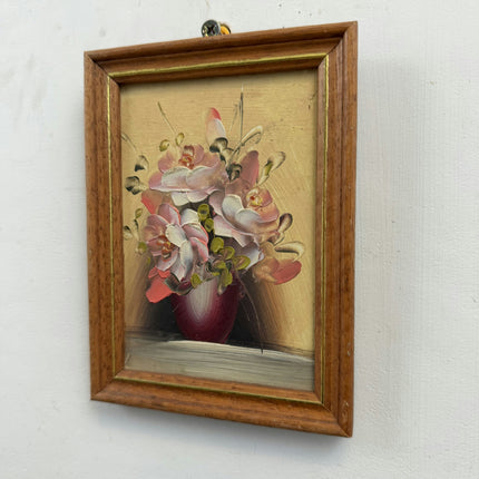 Original Floral Still Life Oil Painting "Flower Vase" Timeless Small Artwork Holland Art Shop