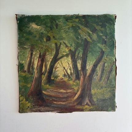 Authentic Landscape Oil Painting "Arched Trees" Traditional Art Holland Art Shop