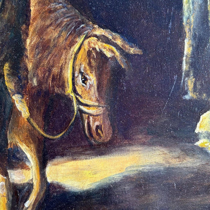 Big Art Maria Joseph Jesus Christ Mule Cave Christian Oil Painting Peter Maas - HollandArtShop