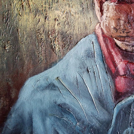 Big Sized Portrait Oil Painting Dutch Old Man expressive Art signed C. V. Kooten - HollandArtShop