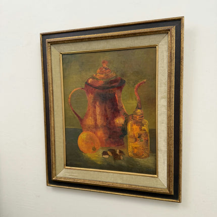 Rustic Still Life Oil Painting "Copper Teapot" Detailed Art Holland Art Shop