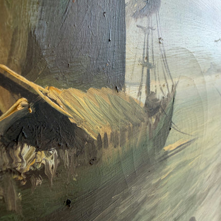 Refined Seascape Oil Painting "Sailing Boat" Classic Large Artwork Holland Art Shop