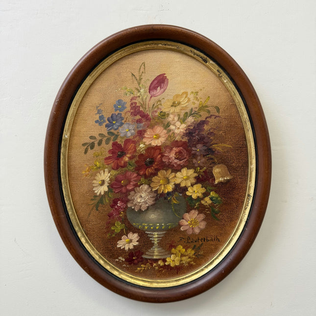 Handcrafted Floral Still Life Oil Painting "Flower Vase" Traditional Small Art Holland Art Shop