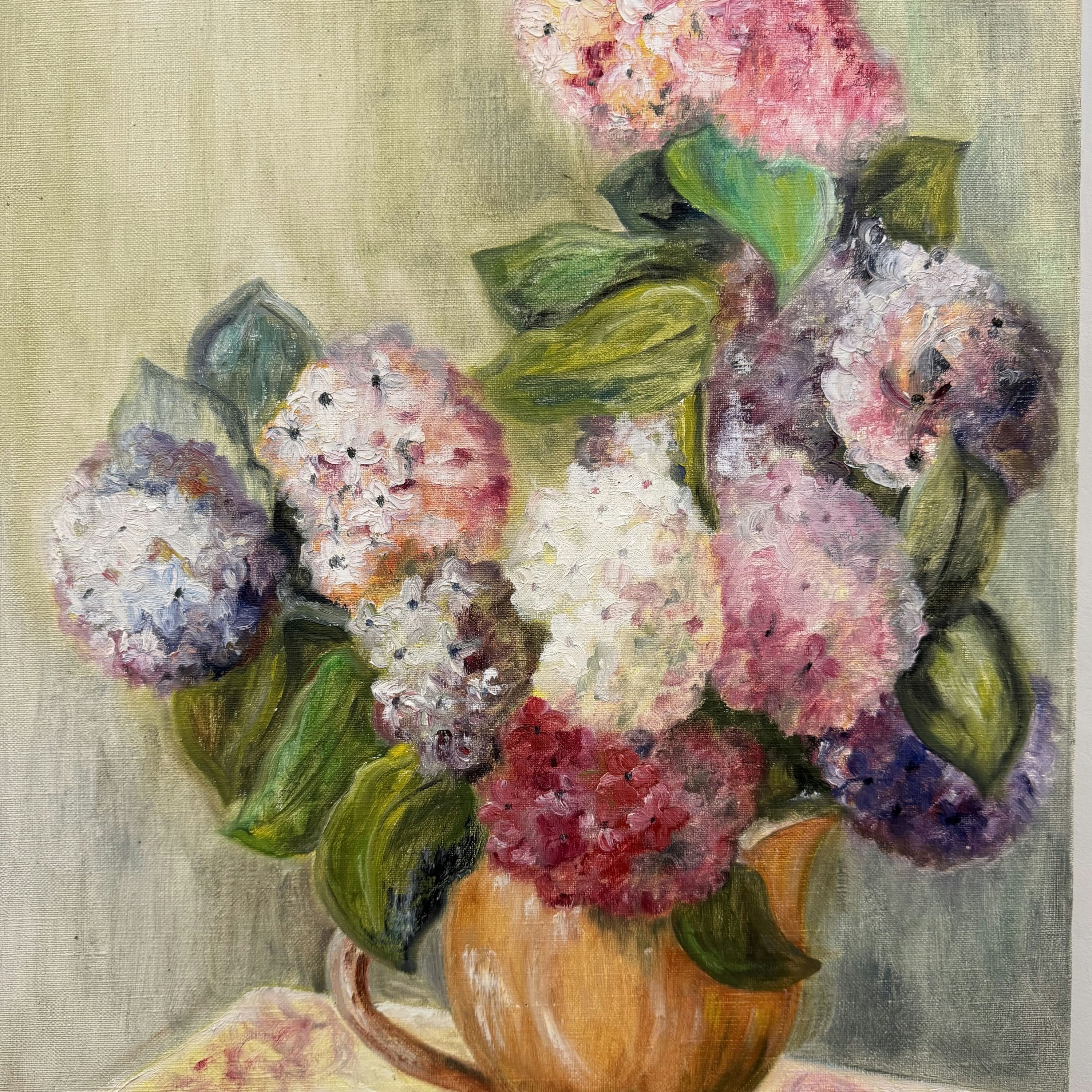 Timeless Flowery Still Life Oil Painting 