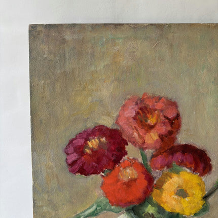 Authentic Floral Still Life Oil Painting "Flower Vase" Refined Art Holland Art Shop