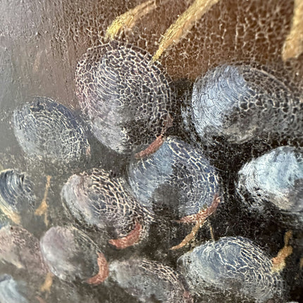 Antique Still Life Oil Painting "Fruit Bowl" Refined Small Artwork Holland Art Shop