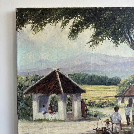 Detailed Landscape Oil Painting "Ancient Tree" Handcrafted Artwork Holland Art Shop
