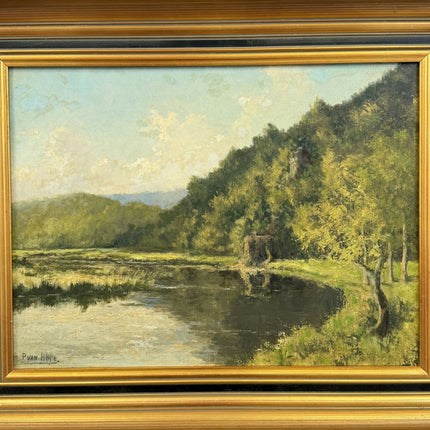 Expressive Landscape Oil Painting "Birch Bark" Elegant Artwork Holland Art Shop
