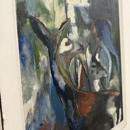 Classic Animals Oil Painting "Two Deer" Timeless Artwork Holland Art Shop