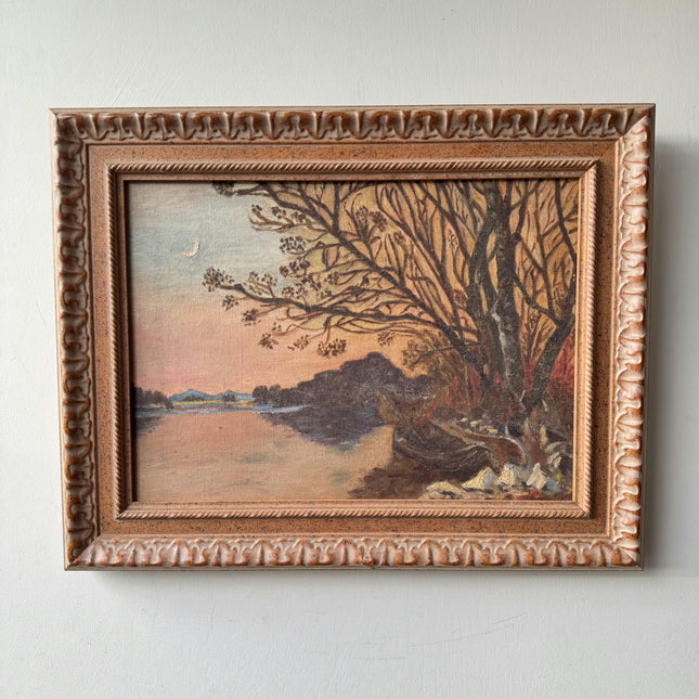 Handcrafted Landscape Oil Painting "Lone Tree" Original Artwork Holland Art Shop
