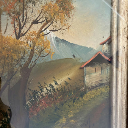 Elegant Landscape Oil Painting "Framed Painting" Handcrafted Small Artwork Holland Art Shop