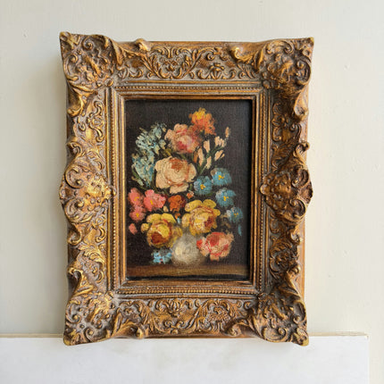 Timeless Still Life Oil Painting "Ornate Frame" Classic Small Artwork Holland Art Shop