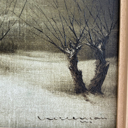 Original Landscape Oil Painting "Gnarled Trees" Timeless Small Artwork Holland Art Shop