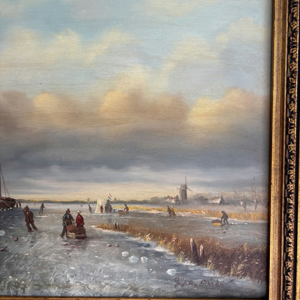 Traditional Winter Landscape Oil Painting "Framed Painting" Timeless Art Holland Art Shop
