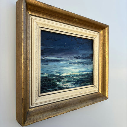 Timeless Seascape Oil Painting "Framed Seascape" Handcrafted Small Art Holland Art Shop