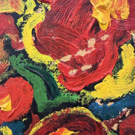 Timeless Floral Still Life Oil Painting "Red Bouquet" Classic Small Art Holland Art Shop