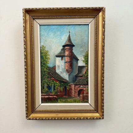 Rustic Cityscape Oil Painting "Round Tower" Timeless Art Holland Art Shop