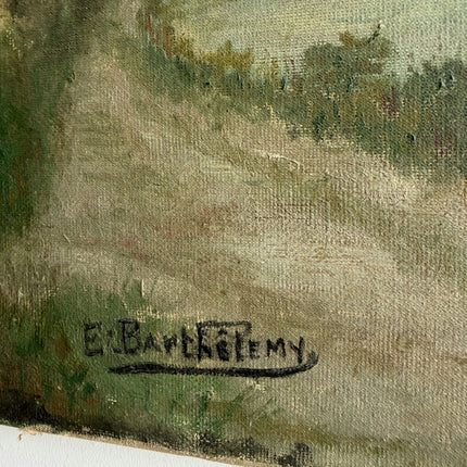 Detailed Landscape Oil Painting "Arched Bridge" Expressive Artwork Holland Art Shop