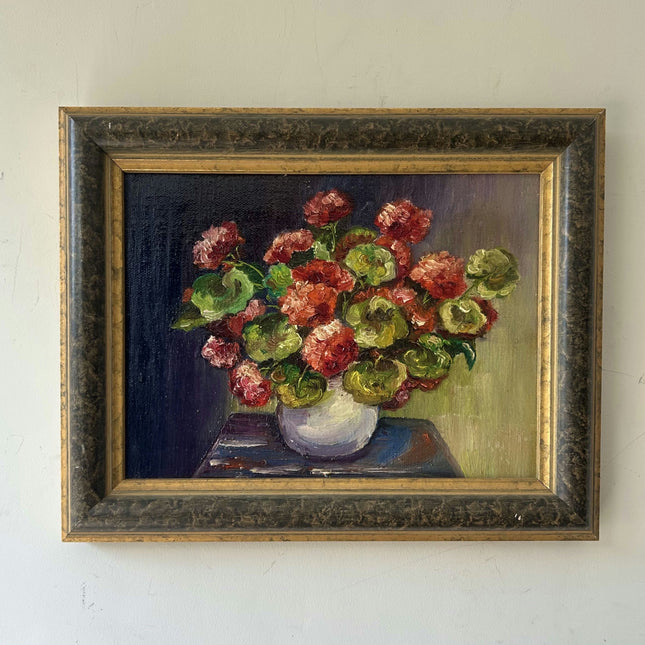 Refined Floral Still Life Oil Painting "Flower Vase" Original Small Artwork Holland Art Shop
