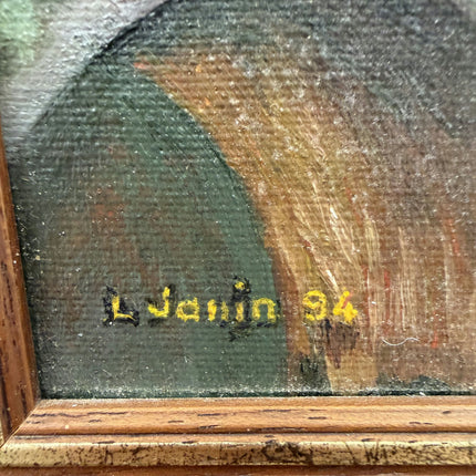 Vintage Cityscape Oil Painting "Stone Bridge" Detailed Artwork Holland Art Shop