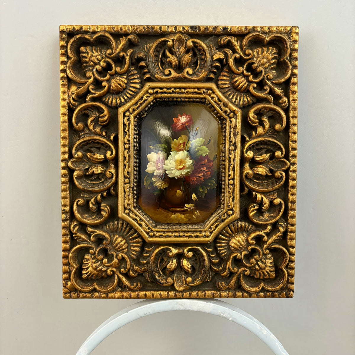 Detailed Floral Still Life Oil Painting 