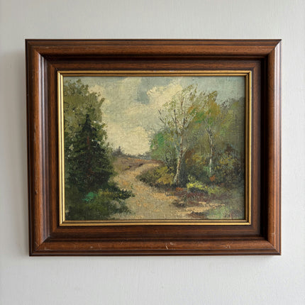 Classic Landscape Oil Painting "Forest Path" Expressive Dutch Artwork Holland Art Shop
