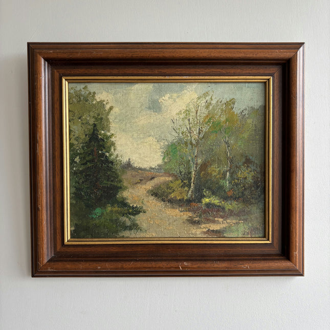 Classic Landscape Oil Painting "Forest Path" Expressive Dutch Artwork Holland Art Shop
