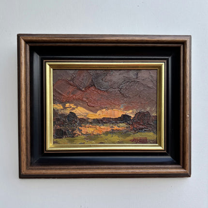 Rustic Landscape Oil Painting "Framed Painting" Timeless Small Art Holland Art Shop