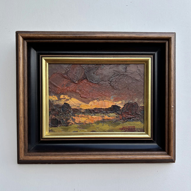 Rustic Landscape Oil Painting "Framed Painting" Timeless Small Art Holland Art Shop