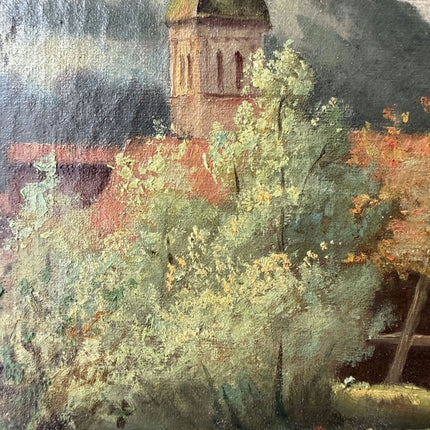 Timeless Landscape Oil Painting "Church Steeple" Refined Art Holland Art Shop