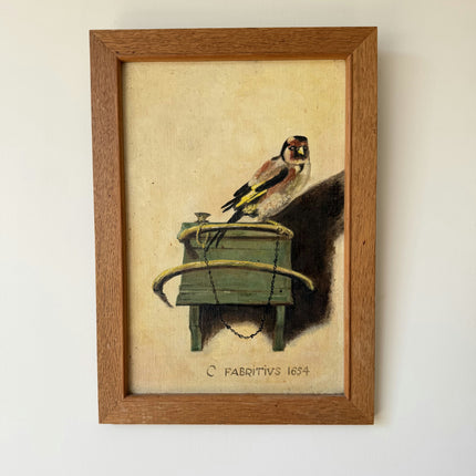 Elegant Animals Oil Painting "Goldfinch Bird" Refined Small Art Holland Art Shop