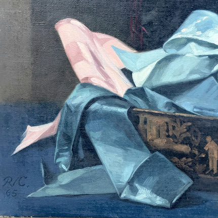 Vintage Still Life Oil Painting "Ribbon Bow" Timeless Art Holland Art Shop