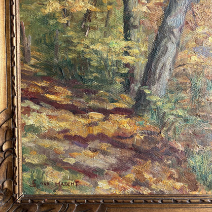 Refined Landscape Oil Painting "Autumn Tree" Detailed Artwork Holland Art Shop