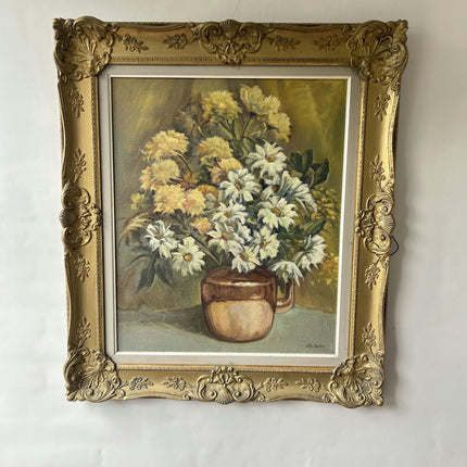 Classic Floral Still Life Oil Painting "Gilded Frame" Elegant Large Art Holland Art Shop