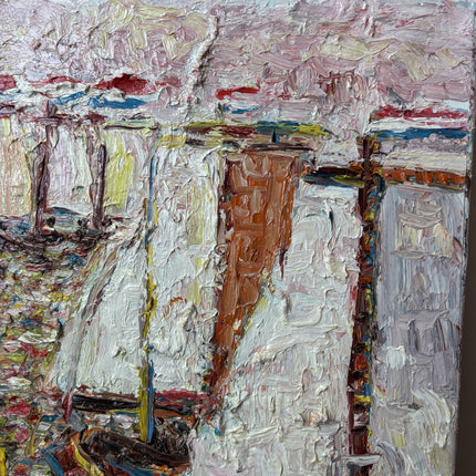 Vintage Seascape Oil Painting "White Sail" Classic Artwork Holland Art Shop