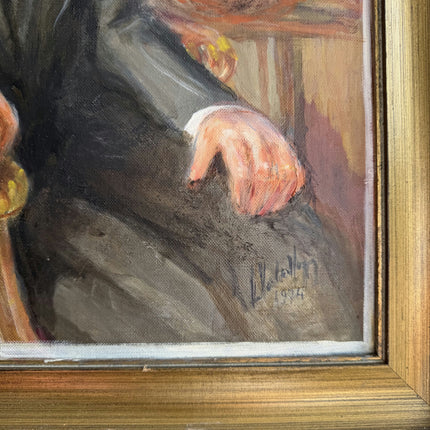 Classic Portrait Oil Painting "Seated Gentleman" Original Art Holland Art Shop