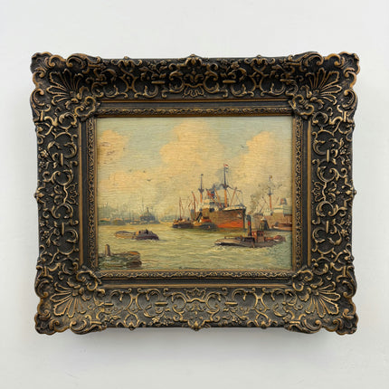 19th Century Antique Still Life Oil Painting "Wooden Frame" Artwork Holland Art Shop