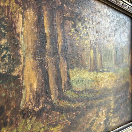 Vintage Landscape Oil Painting "Ornate Frame" Authentic Artwork Holland Art Shop