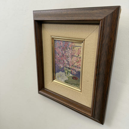 Handcrafted Still Life Oil Painting "Cherry Vase" Timeless Small Art Holland Art Shop