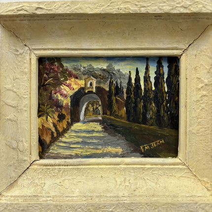 Rustic Landscape Oil Painting "Stone Arch" Elegant French Artwork Holland Art Shop