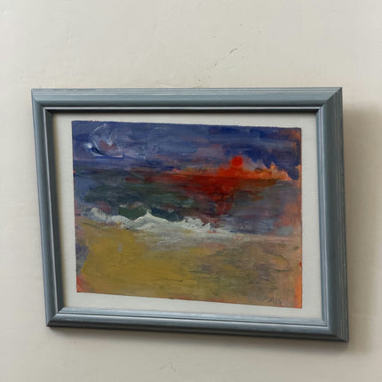Traditional Seascape Acrylic Paint "Framed Painting" Timeless Small Artwork Holland Art Shop