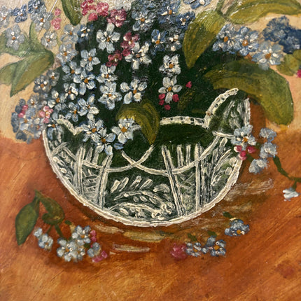 Original Flowery Still Life Oil Painting "Flower Vase" Timeless Small Artwork Holland Art Shop